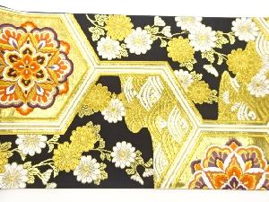 亀甲に華文・菊・荒波模様織出し袋帯 | 宗 sou::お茶道具・着物のお店